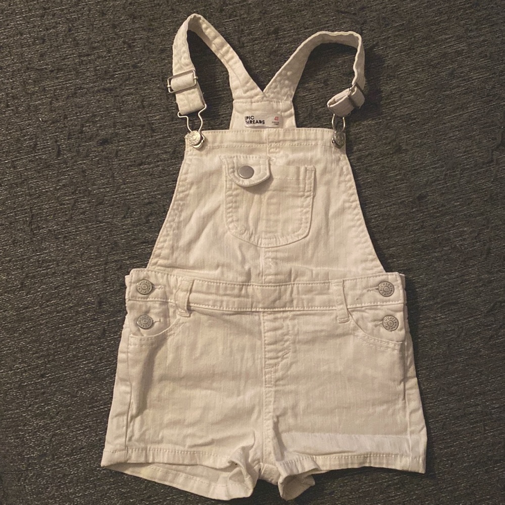 Epic Threads 4t white overalls